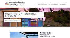 Desktop Screenshot of morningtonpeninsulaseastays.com.au
